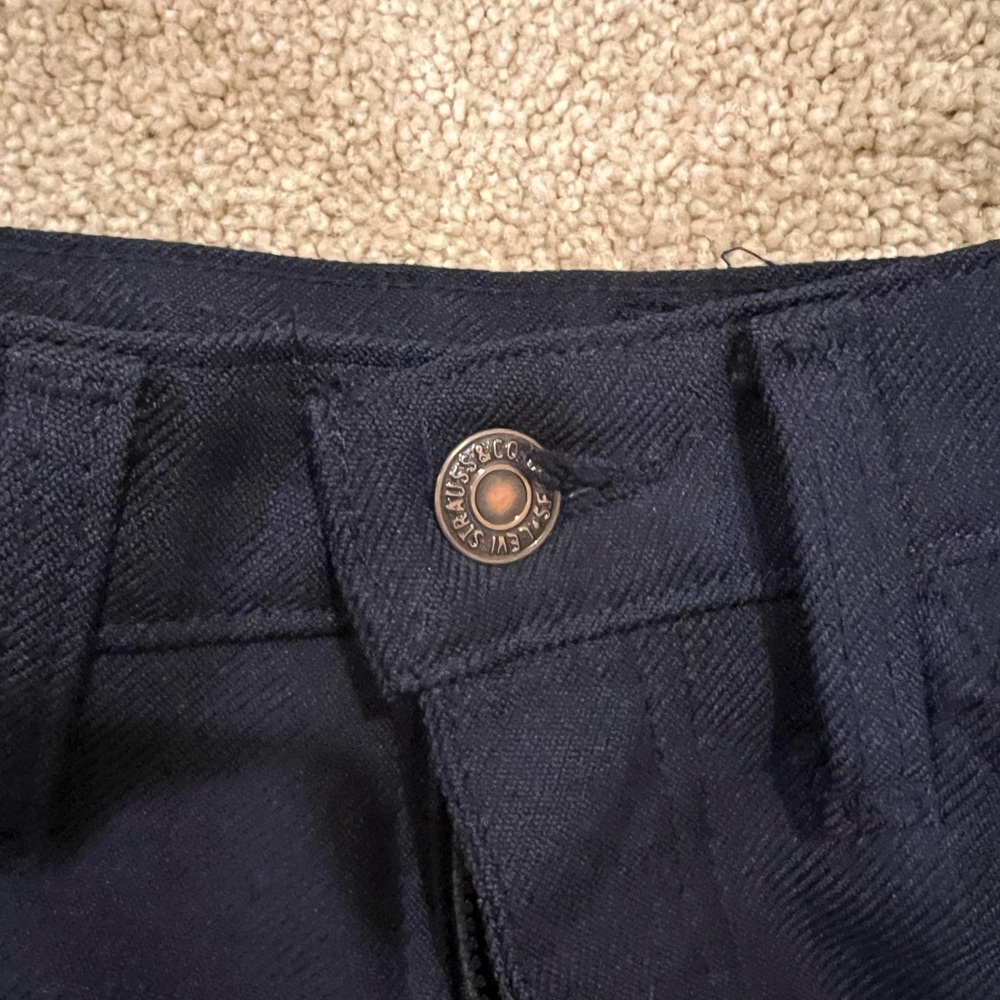Levi’s navy blue work pants - Picture 3 of 4